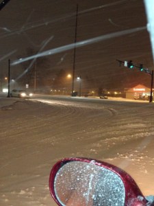 here's me leaving the store...