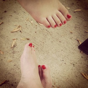 i wished my mother's red toes were there, too